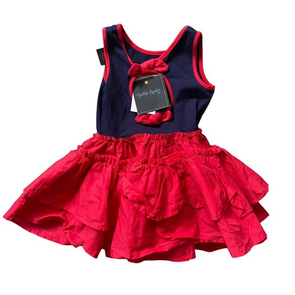 Cynthia Rowley Dress Toddler Girl 12 Months US Flag - Picture 2 of 7
